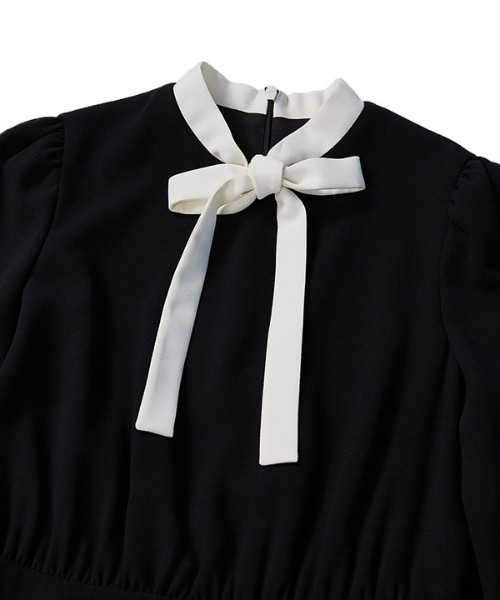 DEBB（デップ）の「【DEBB 】クラシックハンカチーフワンピース / Classic Handkerchief Dress（ワンピース・レディース・ブラック・SMALL/MEDIUM）」の8枚目の写真