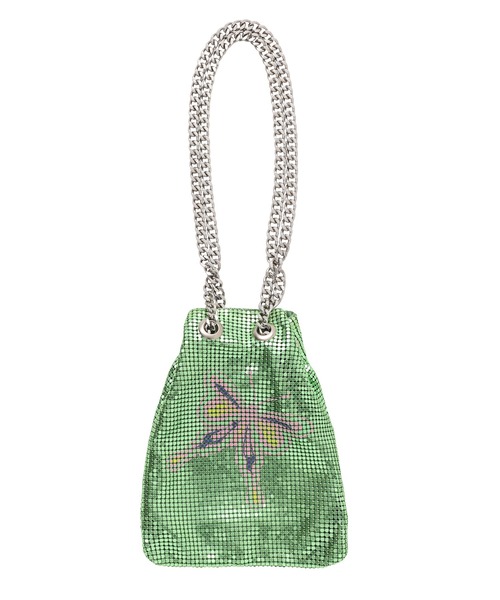 X-girl（エックスガール）の「METAL MESH BAG（ショルダーバッグ・レディース・オリーブ/シルバー・ONE SIZE）」の12枚目の写真