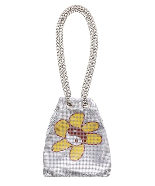 X-girl（エックスガール）の「METAL MESH BAG（ショルダーバッグ・レディース・オリーブ/シルバー・ONE SIZE）」の11枚目の写真