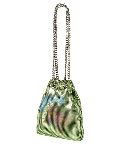 X-girl（エックスガール）の「METAL MESH BAG（ショルダーバッグ・レディース・オリーブ/シルバー・ONE SIZE）」の20枚目の写真