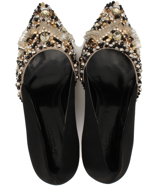 GRACE CONTINENTAL（グレースコンチネンタル）の「サテンビジューパンプス（パンプス・レディース・ブラック系その他/ベージュ・37/36/38）」の3枚目の写真