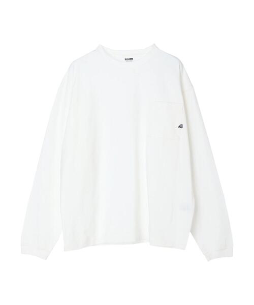 CRAFT STANDARD BOUTIQUE（クラフトスタンダードブティック）の「【汗染み防止加工】ワンポイントロゴロンTEE　＊（Tシャツ/カットソー・メンズ・ブラック/ベージュ/オフホワイト/カーキ・LL/S/M/L）」の8枚目の写真
