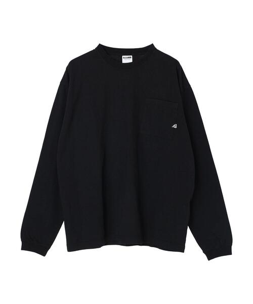 CRAFT STANDARD BOUTIQUE（クラフトスタンダードブティック）の「【汗染み防止加工】ワンポイントロゴロンTEE　＊（Tシャツ/カットソー・メンズ・ブラック/ベージュ/オフホワイト/カーキ・LL/S/M/L）」の7枚目の写真