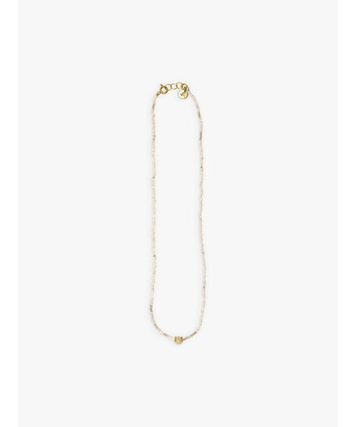 agnes b.(アニエスベー)の「AF78 COLLIER ビーズネックレス(ネックレス・レディース・ホワイト・FREE)」の1枚目の写真