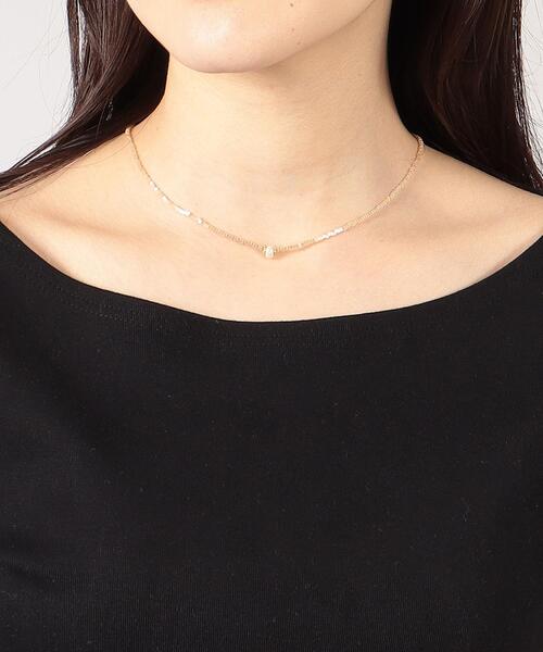 agnes b.(アニエスベー)の「AF78 COLLIER ビーズネックレス(ネックレス・レディース・ホワイト・FREE)」の2枚目の写真