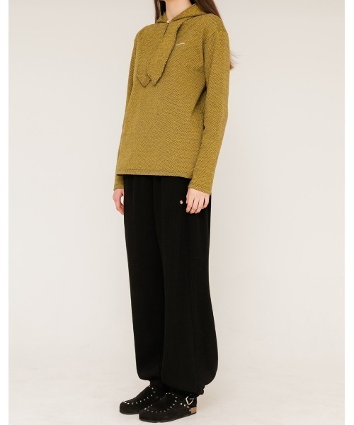 ANOTHERYOUTH（アナザーユース）の「【ANOTHERYOUTH/アナザーユース】scarf hood t/フーディ パーカー バラクラバ balaclava（パーカー・メンズ・ホワイト/ブラック/イエロー・ONE SIZE）」の22枚目の写真