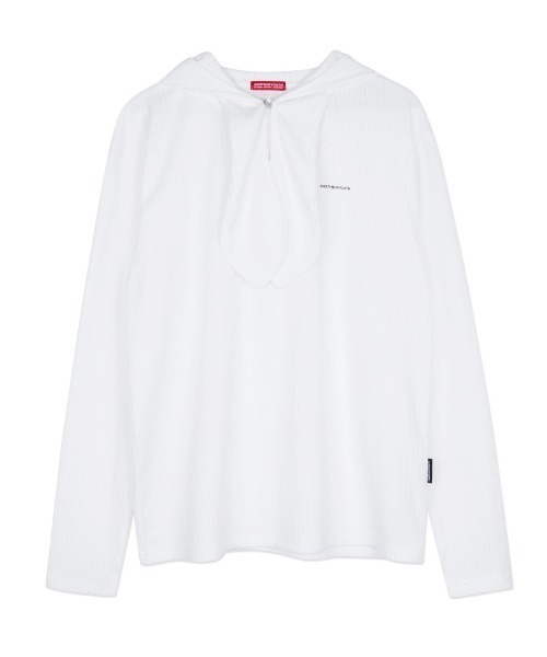 ANOTHERYOUTH（アナザーユース）の「【ANOTHERYOUTH/アナザーユース】scarf hood t/フーディ パーカー バラクラバ balaclava（パーカー・メンズ・ホワイト/ブラック/イエロー・ONE SIZE）」の14枚目の写真