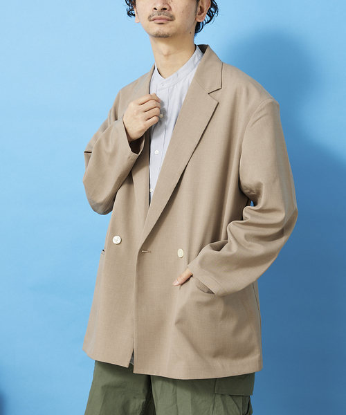 JOURNAL STANDARD relume(ジャーナルスタンダード レリューム)の「Reflax ワイドジャケット(テーラードジャケット・メンズ・ブラック/ベージュ/ネイビー・MEDIUM/LARGE)」の13枚目の写真