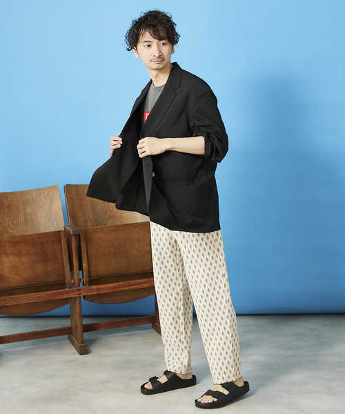 JOURNAL STANDARD relume(ジャーナルスタンダード レリューム)の「Reflax ワイドジャケット(テーラードジャケット・メンズ・ブラック/ベージュ/ネイビー・MEDIUM/LARGE)」の17枚目の写真