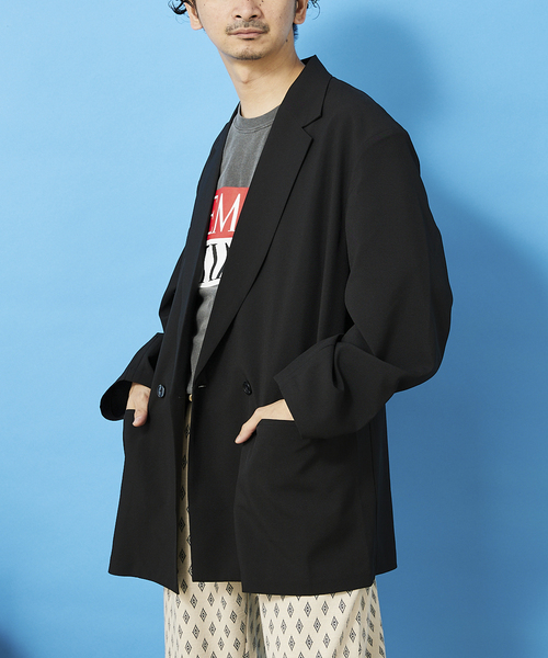 JOURNAL STANDARD relume(ジャーナルスタンダード レリューム)の「Reflax ワイドジャケット(テーラードジャケット・メンズ・ブラック/ベージュ/ネイビー・MEDIUM/LARGE)」の20枚目の写真