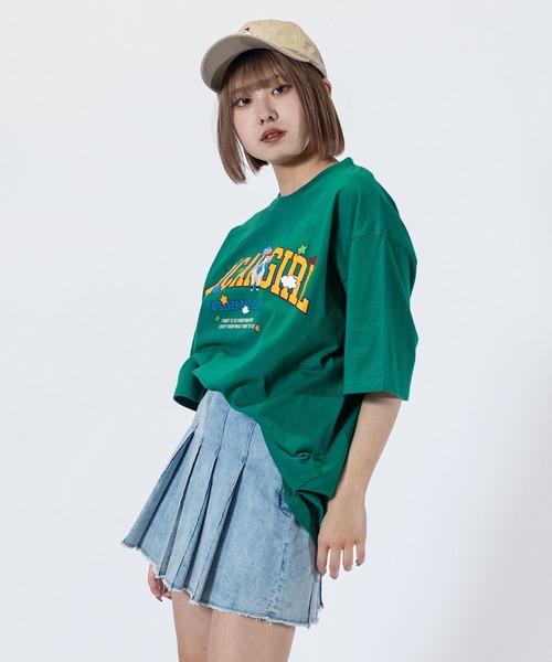 Red Cap Girl(レッドキャプガール)の「【1】〔Red Cap Girl/レッドキャップガール〕天竺プリント"LOGO GIRL"Tシャツ(Tシャツ/カットソー・メンズ・ホワイト/ブラック/サックスブルー/グリーン・MEDIUM/LARGE)」の11枚目の写真
