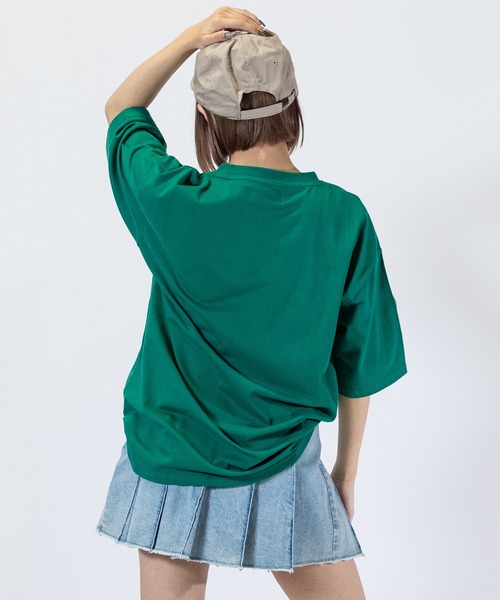 Red Cap Girl(レッドキャプガール)の「【1】〔Red Cap Girl/レッドキャップガール〕天竺プリント"LOGO GIRL"Tシャツ(Tシャツ/カットソー・メンズ・ホワイト/ブラック/サックスブルー/グリーン・MEDIUM/LARGE)」の12枚目の写真