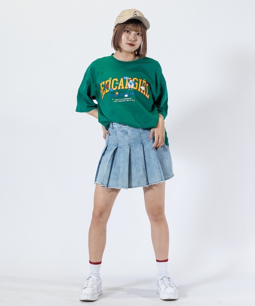 Red Cap Girl(レッドキャプガール)の「【1】〔Red Cap Girl/レッドキャップガール〕天竺プリント"LOGO GIRL"Tシャツ(Tシャツ/カットソー・メンズ・ホワイト/ブラック/サックスブルー/グリーン・MEDIUM/LARGE)」の13枚目の写真