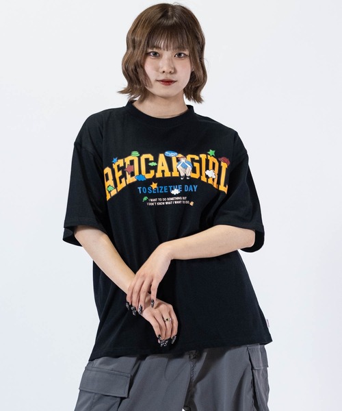 Red Cap Girl(レッドキャプガール)の「【1】〔Red Cap Girl/レッドキャップガール〕天竺プリント"LOGO GIRL"Tシャツ(Tシャツ/カットソー・メンズ・ホワイト/ブラック/サックスブルー/グリーン・MEDIUM/LARGE)」の20枚目の写真