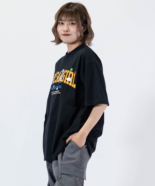 Red Cap Girl(レッドキャプガール)の「【1】〔Red Cap Girl/レッドキャップガール〕天竺プリント"LOGO GIRL"Tシャツ(Tシャツ/カットソー・メンズ・ホワイト/ブラック/サックスブルー/グリーン・MEDIUM/LARGE)」の21枚目の写真