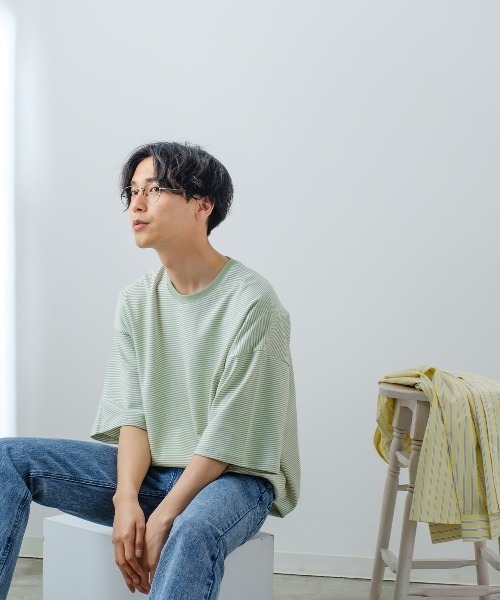 improves(インプローブス)の「マイクロボーダー ポンチ オーバーサイズ ビッグ Tシャツ(Tシャツ/カットソー・メンズ・A/C/B・LARGE/MEDIUM)」の4枚目の写真