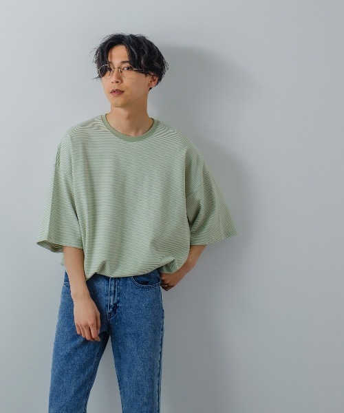 improves(インプローブス)の「マイクロボーダー ポンチ オーバーサイズ ビッグ Tシャツ(Tシャツ/カットソー・メンズ・A/C/B・LARGE/MEDIUM)」の8枚目の写真