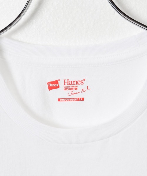 HANES(ヘインズ)の「【Hanes/ヘインズ】 2P Japan Fit クルーネックTシャツ(Tシャツ/カットソー・メンズ・ホワイト・LARGE/X-LARGE)」の9枚目の写真