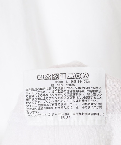 HANES(ヘインズ)の「【Hanes/ヘインズ】 2P Japan Fit クルーネックTシャツ(Tシャツ/カットソー・メンズ・ホワイト・LARGE/X-LARGE)」の10枚目の写真