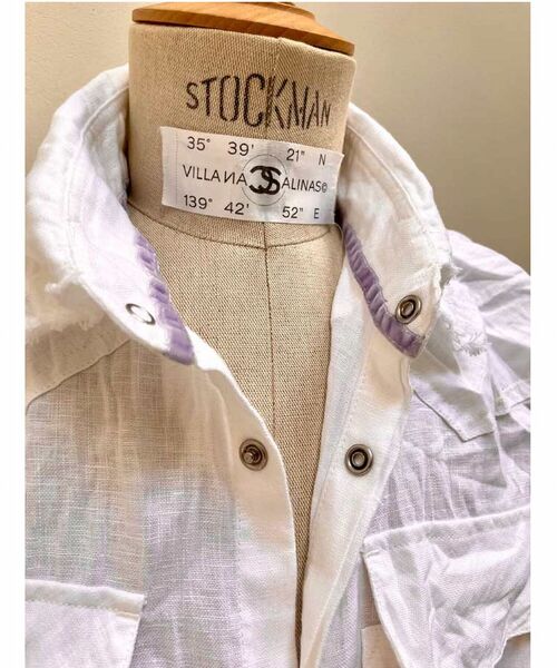 FranCisT_MOR.K.S.（フランシストモークス）の「FranCisT_MOR.K.S./フランシスト モークス/WASHED HIGH DENSITY LINEN WIRED HOOK SHIRT（シャツ/ブラウス・メンズ・ホワイト・4/2/3）」の2枚目の写真