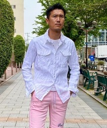 FranCisT_MOR.K.S. | FranCisT_MOR.K.S./フランシスト モークス/WASHED HIGH DENSITY LINEN WIRED HOOK SHIRT(シャツ/ブラウス)