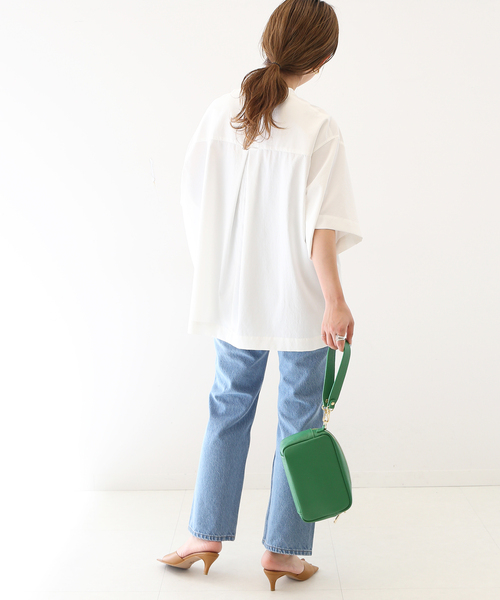 SLOBE IENA(スローブイエナ)の「ソフトタイプライターシャツ(シャツ/ブラウス・レディース・ナチュラル/ベージュ・FREE)」の7枚目の写真
