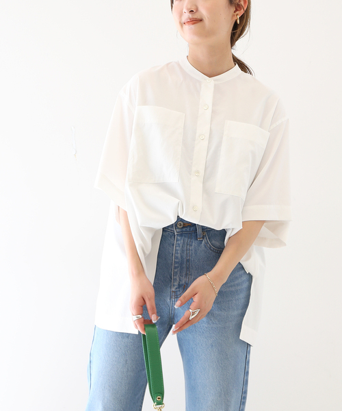 SLOBE IENA(スローブイエナ)の「ソフトタイプライターシャツ(シャツ/ブラウス・レディース・ナチュラル/ベージュ・FREE)」の8枚目の写真