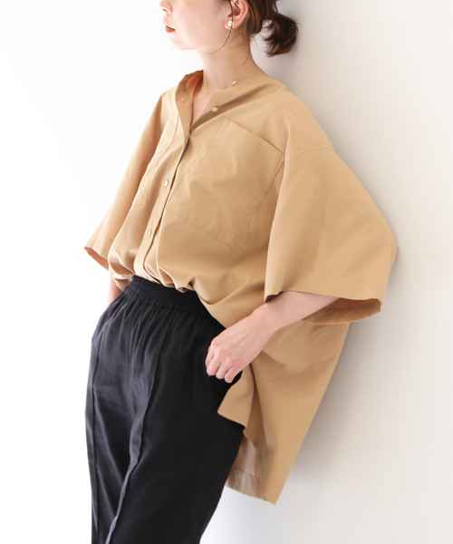 SLOBE IENA(スローブイエナ)の「ソフトタイプライターシャツ(シャツ/ブラウス・レディース・ナチュラル/ベージュ・FREE)」の17枚目の写真