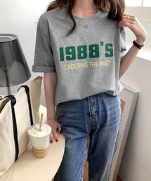 カラーナンバリングロゴプリント半袖Tシャツ