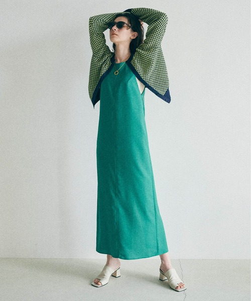 MATURED（マチュアード）の「【MATURED/マチュアード】シアージャガードニットカーデ（カーディガン/ボレロ・レディース・ネイビー/オレンジ/ブルー・FREE）」の4枚目の写真