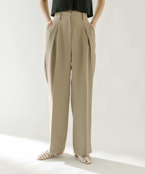 mystic（ミスティック）の「NEW センタープレスタックパンツ（スラックス・レディース・ネイビー/オリーブ/オレンジ・1/2）」の7枚目の写真