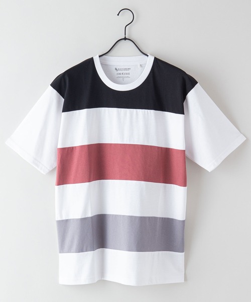 Blue Standard (ブルースタンダード)の「【BLUE STANDARD/ブルースタンダード】汗染みの目立ちにくいTシャツ ZEROSTAIN ゼロステイン 撥水性 UVカット 切り替えTシャツ(Tシャツ/カットソー・メンズ・ホワイト/ブラック/ネイビー/ホワイト系その他・MEDIUM/LARGE/X-LARGE)」の6枚目の写真