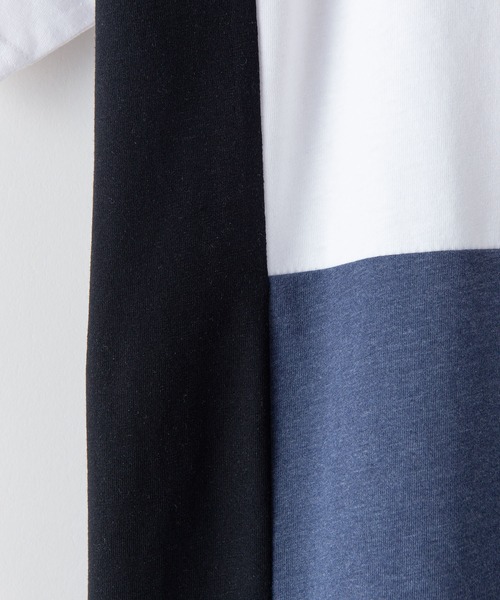 Blue Standard (ブルースタンダード)の「【BLUE STANDARD/ブルースタンダード】汗染みの目立ちにくいTシャツ ZEROSTAIN ゼロステイン 撥水性 UVカット 切り替えTシャツ(Tシャツ/カットソー・メンズ・ホワイト/ブラック/ネイビー/ホワイト系その他・MEDIUM/LARGE/X-LARGE)」の10枚目の写真
