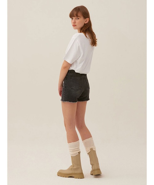 KIRSH(キルシー)の「KIRSH CHERRY DENIM SHORT PANTS LS デニムショートパンツ(デニムパンツ・レディース・ブラック/ブルー・SMALL/MEDIUM)」の3枚目の写真