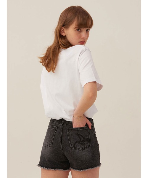 KIRSH(キルシー)の「KIRSH CHERRY DENIM SHORT PANTS LS デニムショートパンツ(デニムパンツ・レディース・ブラック/ブルー・SMALL/MEDIUM)」の7枚目の写真