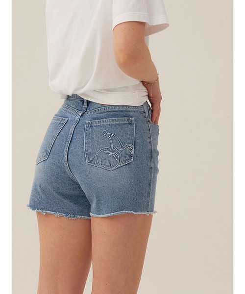 KIRSH(キルシー)の「KIRSH CHERRY DENIM SHORT PANTS LS デニムショートパンツ(デニムパンツ・レディース・ブラック/ブルー・SMALL/MEDIUM)」の8枚目の写真