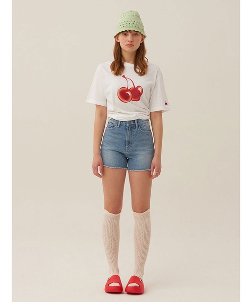 KIRSH(キルシー)の「KIRSH CHERRY DENIM SHORT PANTS LS デニムショートパンツ(デニムパンツ・レディース・ブラック/ブルー・SMALL/MEDIUM)」の17枚目の写真