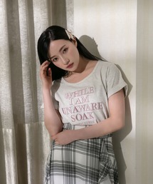 ANDGEEBEE | ロゴ刺繍ミニT(Tシャツ/カットソー)