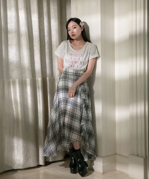 ANDGEEBEE（アンジービー）の「ロゴ刺繍ミニT（Tシャツ/カットソー・レディース・ホワイト/オートミール・MEDIUM）」の15枚目の写真