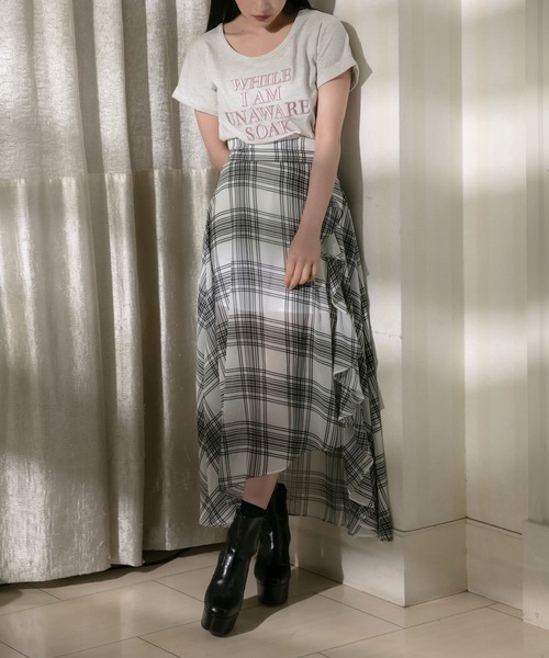 ANDGEEBEE（アンジービー）の「ロゴ刺繍ミニT（Tシャツ/カットソー・レディース・ホワイト/オートミール・MEDIUM）」の4枚目の写真