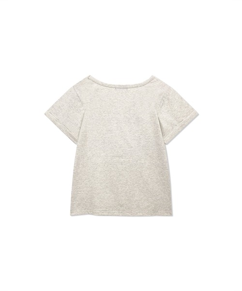 ANDGEEBEE（アンジービー）の「ロゴ刺繍ミニT（Tシャツ/カットソー・レディース・ホワイト/オートミール・MEDIUM）」の10枚目の写真