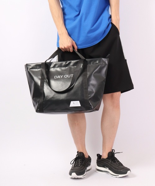 DAY OUT(デイアウト)の「DAY OUT Beach-W handle Tote Bag(トートバッグ・メンズ・ブラック/ホワイト/グレー・FREE)」の10枚目の写真