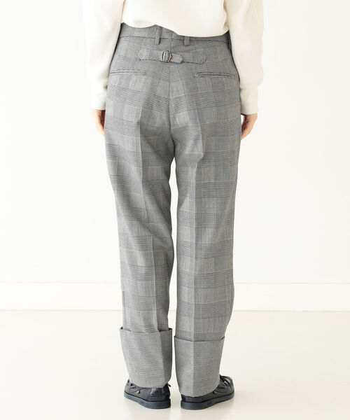 BEAMS BOY(ビームスボーイ)の「BEAMS BOY / ロングダブルヘム スラックス(スラックス・レディース・ブラック/ピンク・1/0)」の8枚目の写真