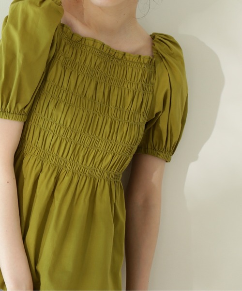 N.(N. Natural Beauty Basic)(エヌエヌナチュラルビューティーベーシック)の「◆コットンローンレースアップシャーリング半袖ブラウス(シャツ/ブラウス・レディース・ブラック/ピンク/イエロー・MEDIUM)」の20枚目の写真