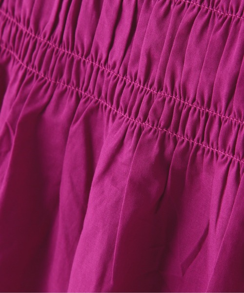 N.(N. Natural Beauty Basic)(エヌエヌナチュラルビューティーベーシック)の「◆コットンローンレースアップシャーリング半袖ブラウス(シャツ/ブラウス・レディース・ブラック/ピンク/イエロー・MEDIUM)」の22枚目の写真