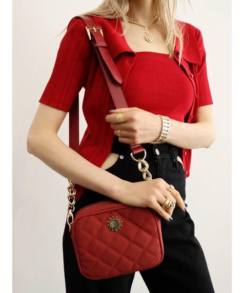 EVRIS（エヴリス）の「キルティングショルダーチェーンバッグ（ショルダーバッグ・レディース・ホワイト/ブラック/レッド/グリーン・FREE）」の19枚目の写真