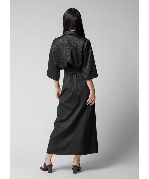 Adoon plain(アドーンプレーン)の「ツヤルーズ柄シャツ / 半袖(シャツ/ブラウス・レディース・ホワイト/ブラック/パープル・FREE)」の18枚目の写真