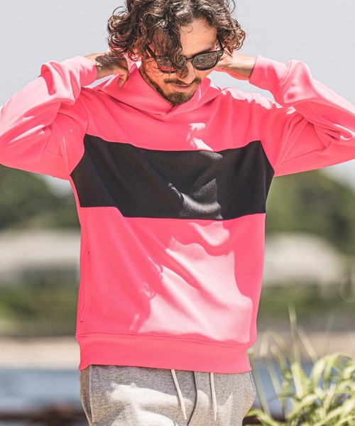 felkod（フィルコッド）の「mpa2915- Neon Color Switch Parka パーカー（パーカー・メンズ・イエロー×ブラック/ピンク系その他・M/S/L）」の3枚目の写真