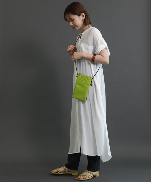 AMERICAN HOLIC（アメリカンホリック）の「Wポケット楊柳シアーワンピース（ワンピース・レディース・ブラック/ミント/オフホワイト/ブラウン・M/L）」の16枚目の写真