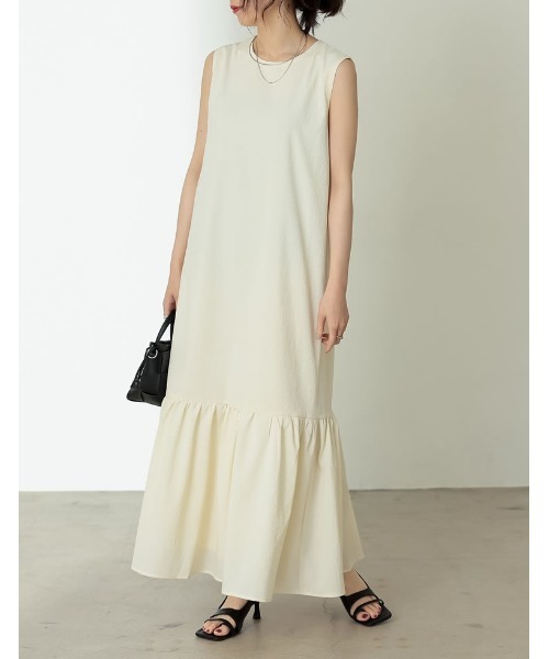 クレープノースリマーメイドフレアワンピース